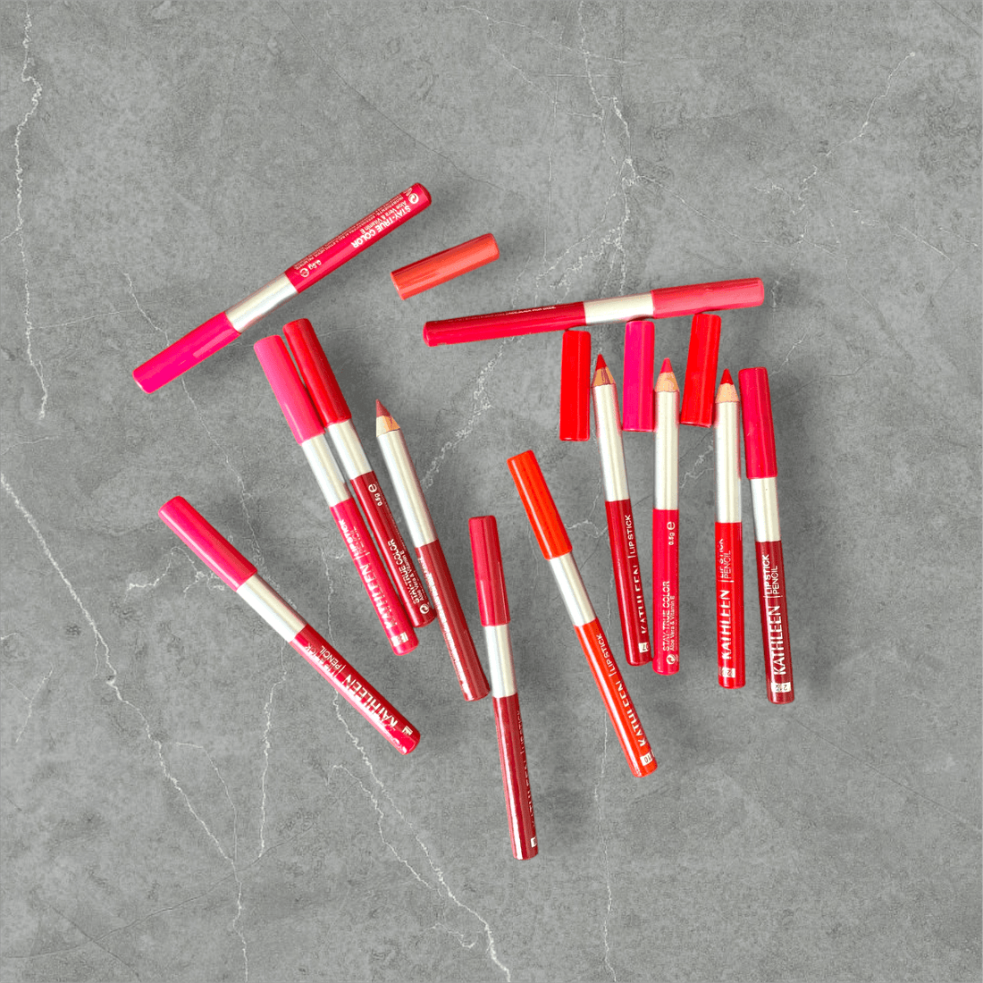 12 - Piece Long - Lasting Lip Pencil Set – Smooth, Big Size, Premium Quality - Beauty Glams