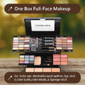 All - in - One Makeup Kit – Eyes, Lips, Face | Full Glam Look in One Box | Mirror Included - Beauty Glams