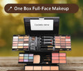 All - in - One Makeup Kit – Eyes, Lips, Face | Full Glam Look in One Box | Mirror Included - Beauty Glams