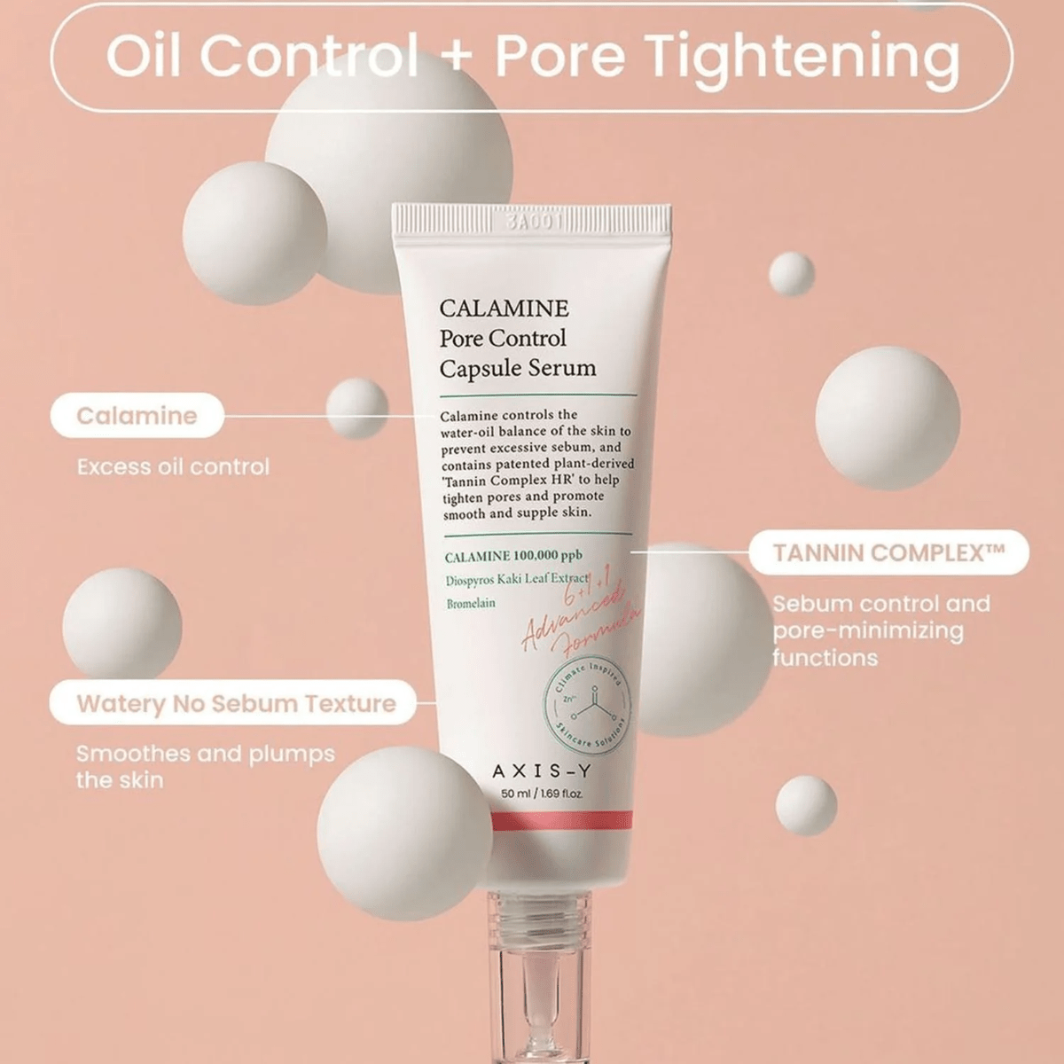 Axis Y Calamine Pore Control Capsule Serum 50ml - Beauty Glams
