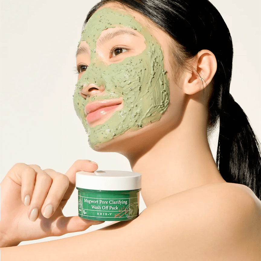 Axis Y Mugwort Pore Clarifying Wash Off Pack 100ml - Beauty Glams