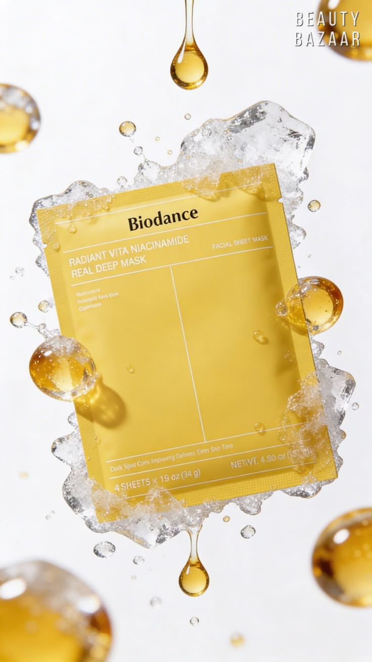 Biodance radiant vita niacinamide real deep mask ( 4x Sheet Mask ) - Beauty Glams