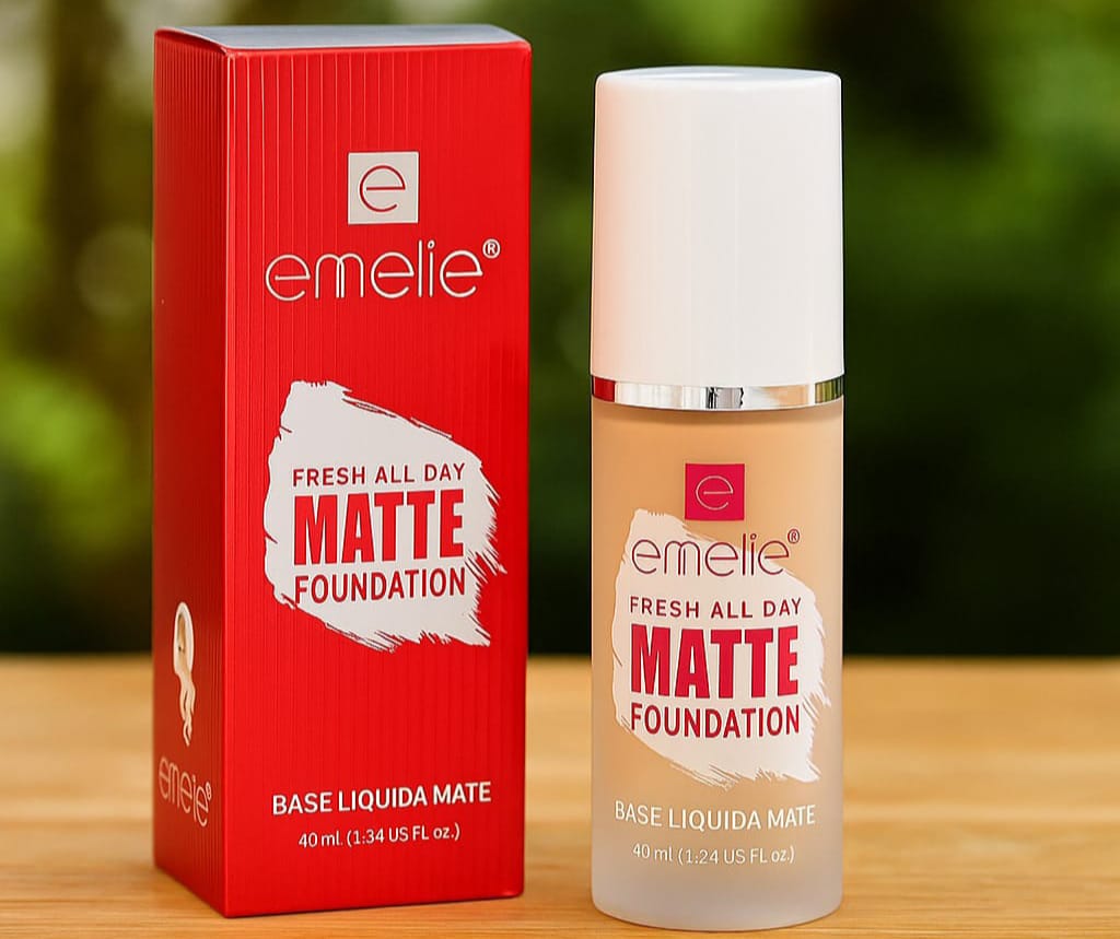 Emelie Fresh All Day Matte Foundation – Shine - Free Confidence That Lasts - Beauty Glams