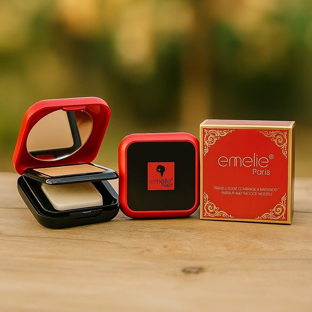 Emelie Paris Compact Powder | Matte Finish | Long - Lasting & Waterproof - Beauty Glams
