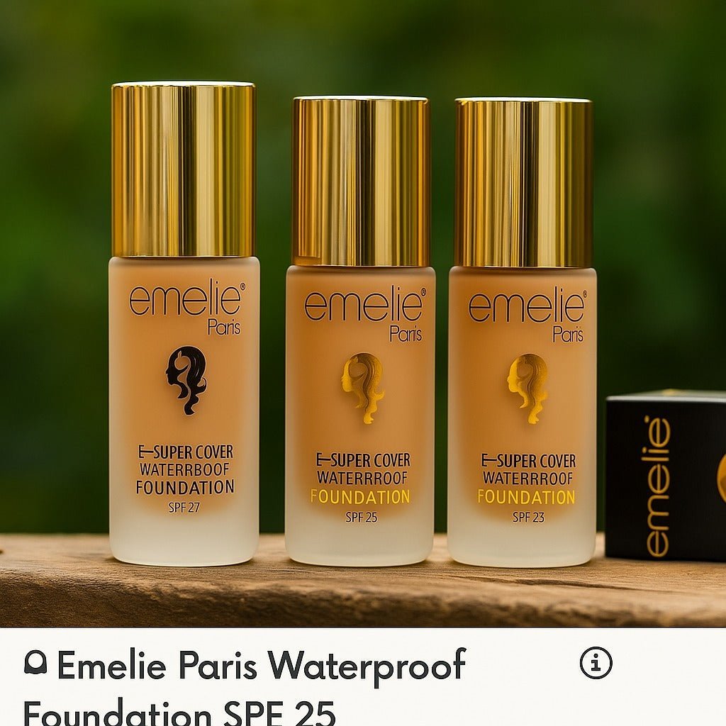 Emelie Paris Waterproof Foundation – Natural Glow & Long Wear - Beauty Glams