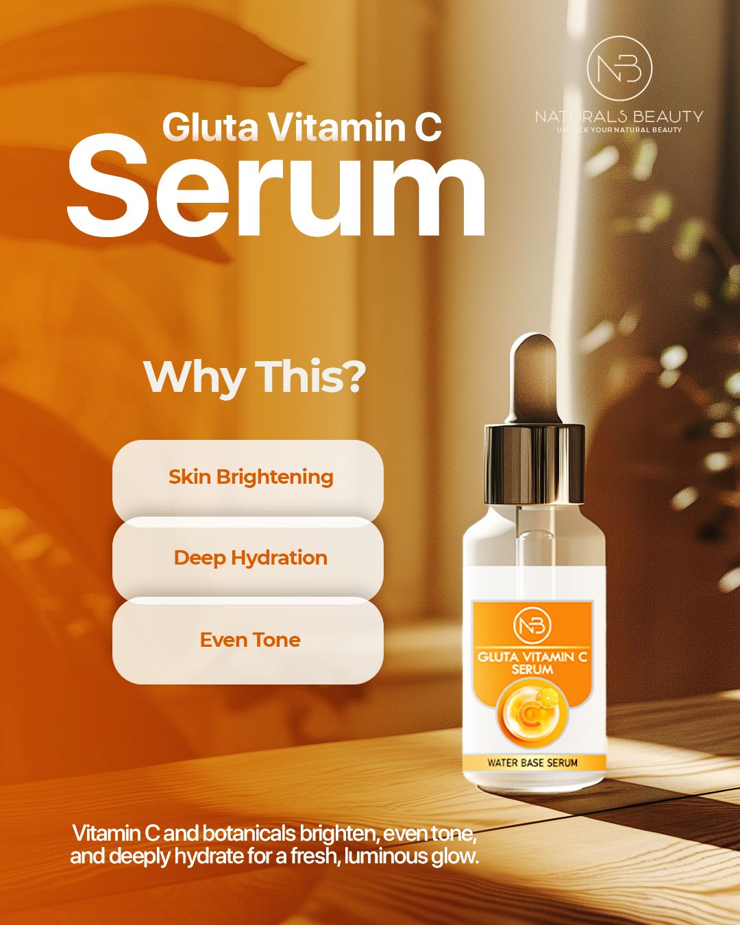 Gluta Vitamin C Serum – Brightening & Deep Hydration, Anti - Dark Spot | ZalyuxeCare.pk - Beauty Glams
