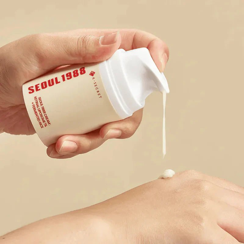 K - SECRET SEOUL 1988 Cream : Retinal Liposome 1% + Fermented Rice 50ml - Beauty Glams