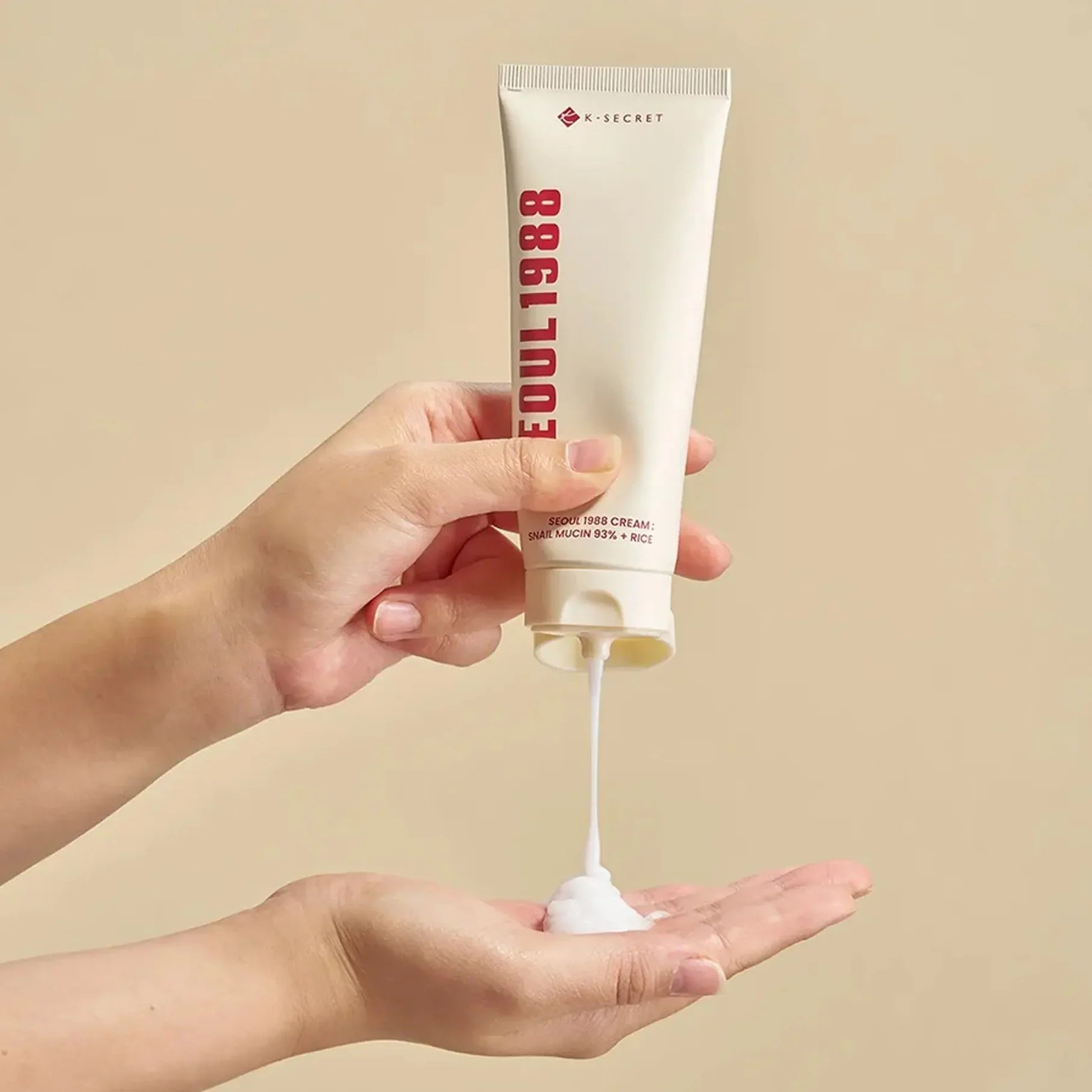 K - SECRET SEOUL 1988 Cream: Snail Mucin 93% + Rice 100 ml - Beauty Glams