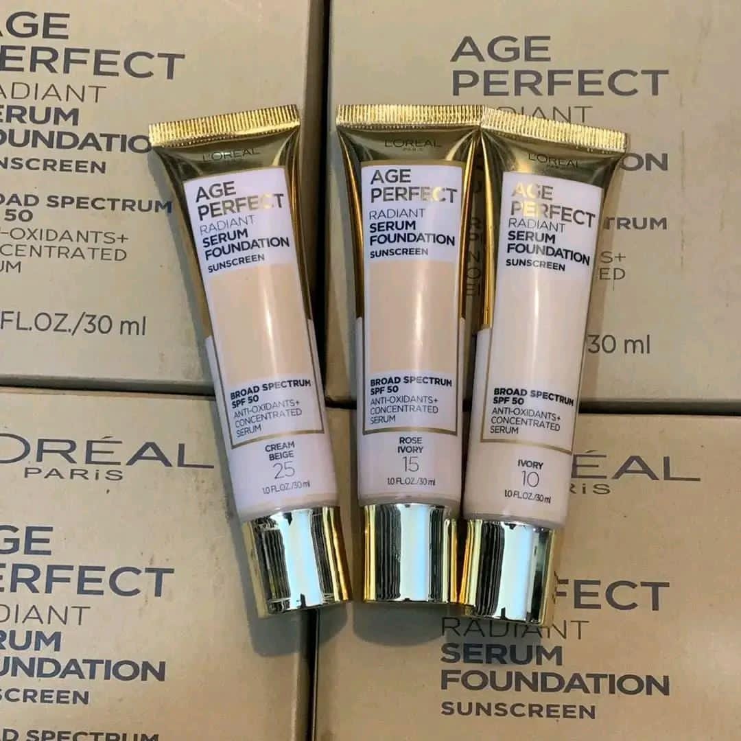 L'Oreal Paris Age Perfect Radiant Serum Foundation with SPF 50 - Beauty Glams