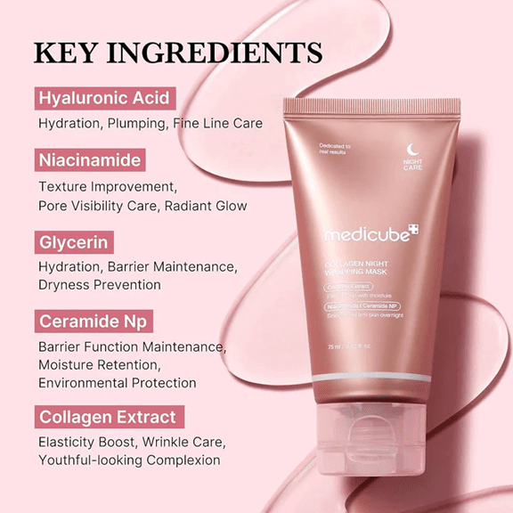 Medicube - Collagen Night Wrapping Mask 75ml - Beauty Glams