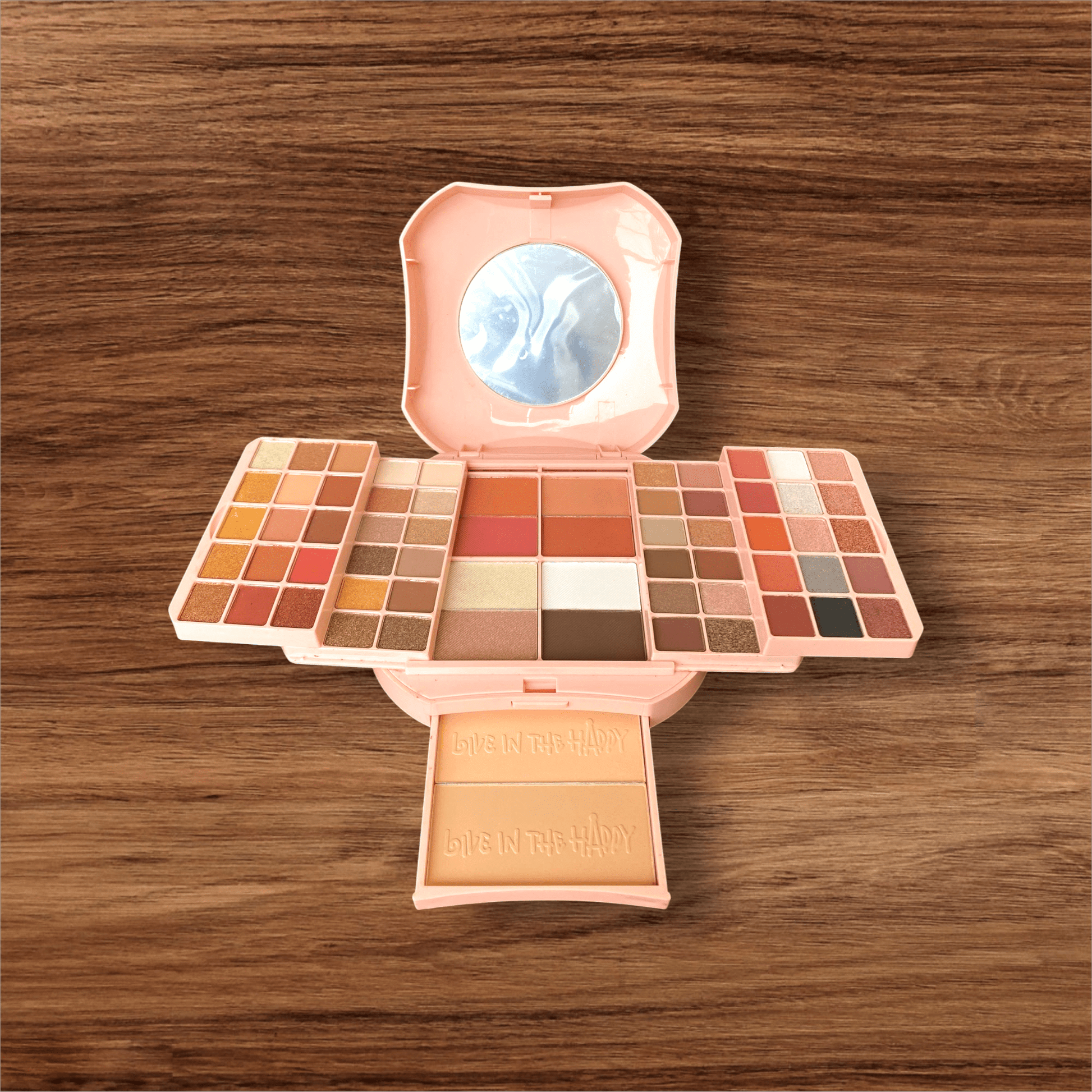 Miss Rose All - in - One Makeup Kit – 48 Shades with Mirror & Face Palette - Beauty Glams