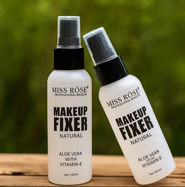 Miss Rose Makeup Fixer Natural | Aloe Vera & Vitamin - E | Long - Lasting Hydration - Beauty Glams