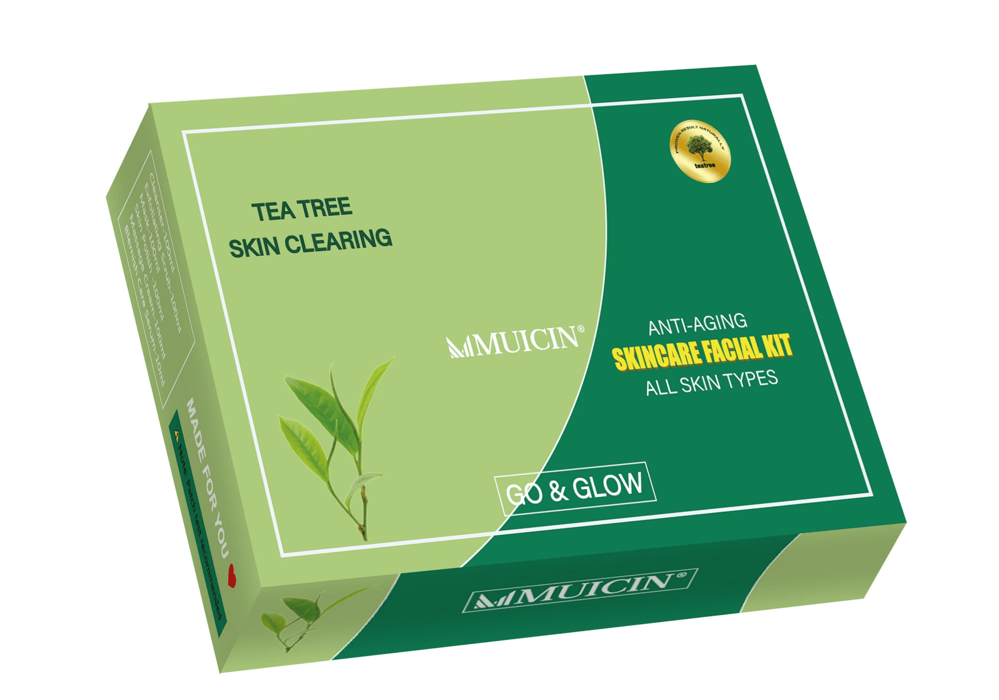 MUICIN Tea Tree Facial Kit | 6 Step | Anti - Acne & Deep Cleansing Treatment for Clear Skin - Beauty Glams