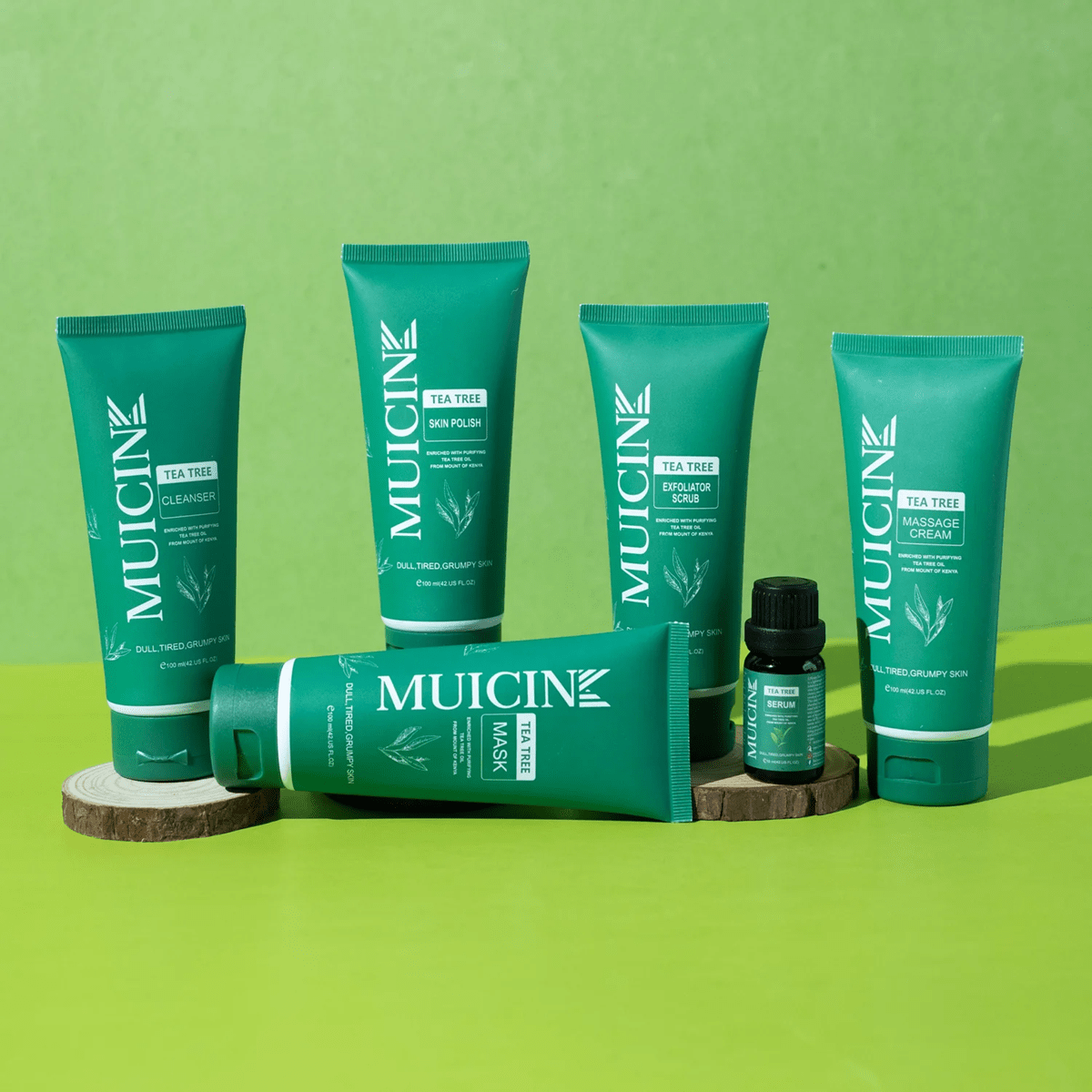 MUICIN Tea Tree Facial Kit | 6 Step | Anti - Acne & Deep Cleansing Treatment for Clear Skin - Beauty Glams