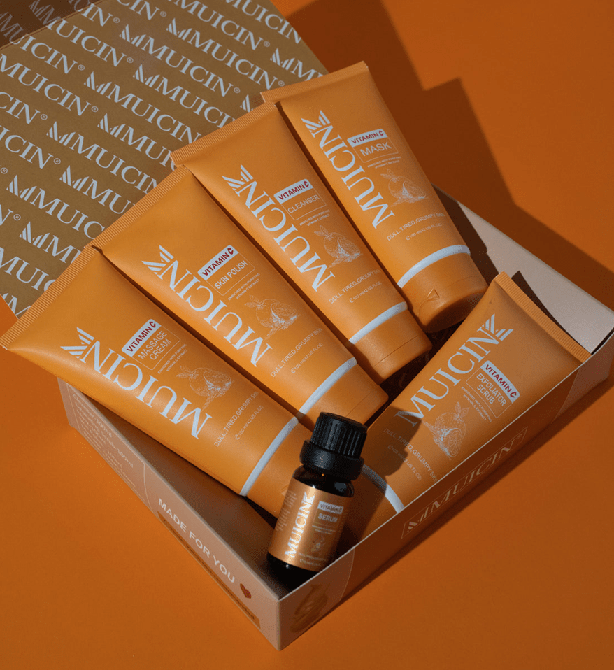 MUICIN Vitamin C Facial Kit | 6 Step | Go & Glow Treatment for Clear Skin - Beauty Glams
