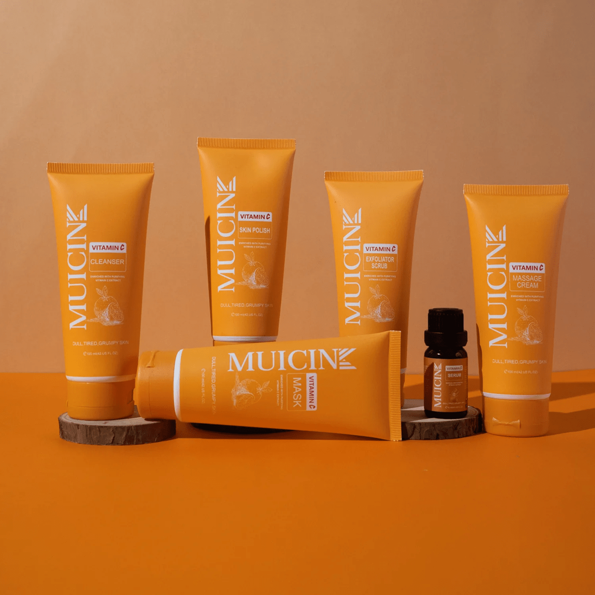 MUICIN Vitamin C Facial Kit | 6 Step | Go & Glow Treatment for Clear Skin - Beauty Glams