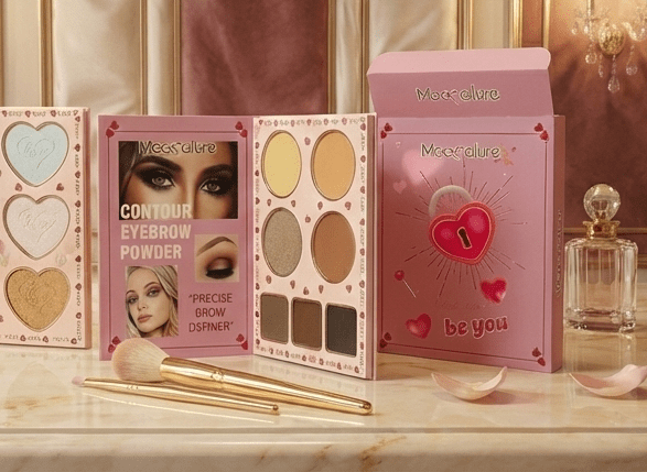 Original Mocallure All - in - One Makeup Kit – 5 - in - 1 Book Style Palette with Eyeshadow, Lip Colors, Blush & Highlighter - Beauty Glams