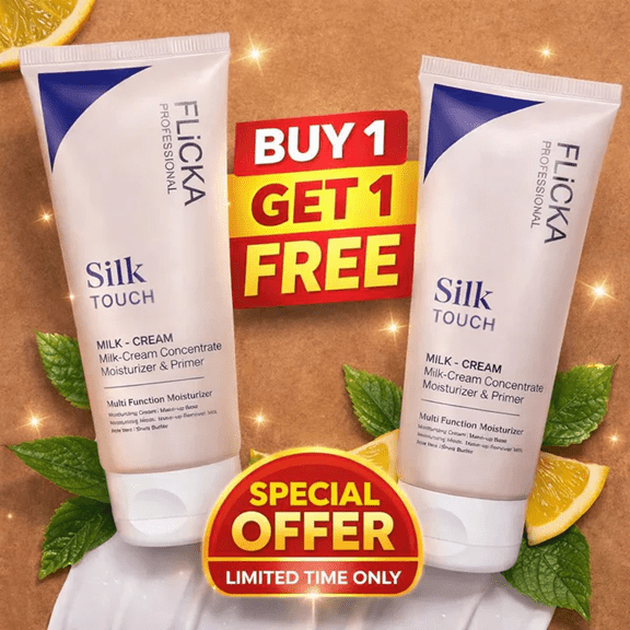 Pack Of 2 Flicka Silk Touch 3 in 1 Moisturizer and Primer for Face - Beauty Glams