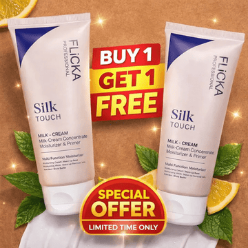Pack Of 2 Flicka Silk Touch 3 in 1 Moisturizer and Primer for Face - Beauty Glams