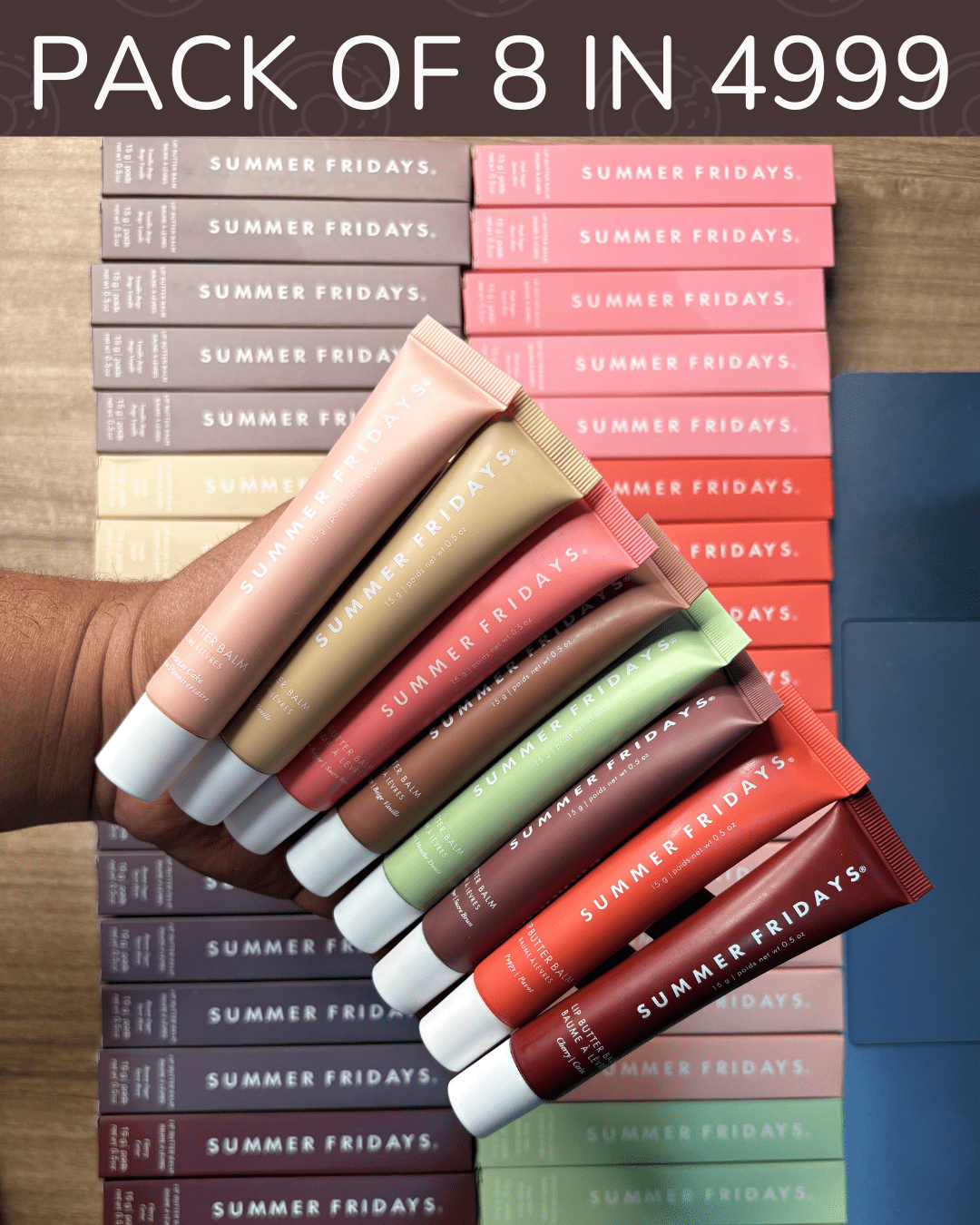 Summer Friday Lip Butter Balm ( Bundle of 8 ) - Beauty Glams