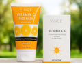 Vincé Vitamin C Face Wash & SPF40 Sun Block – Glowing Skin Duo - Zayluxe Care
